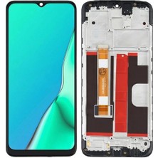 SDT Oppo A5 2020 LCD Ekran Dokunmatik Çıtalı (Siyah)