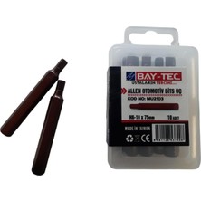 Nacario Allen Otomotiv Uç H6-10X75 Mm, Çelik, Phillips Sürücü Sistemi, 10 Adet