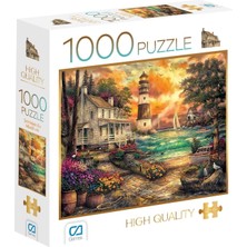 Nacario Taş Ev 1000 Parça 2,2mm Kalınlık 48X68CM Profesyonel Hobi Puzzle Yapboz Serisi