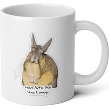 Ivart Ne Olur Artık Mail Send Etmeyin Baskılı Premium Beyaz Porselen Kupa Bardak-Hediye-Viscacha-Office