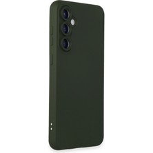 İlk El Grup  Samsung Galaxy S23 Fe Kılıf Nano Içi Kadife Silikon - Koyu Yeşil