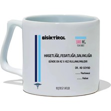 Ivart Kişiye Özel Bisiktrol Tasarım Baskılı Beyaz Porselen Kupa Bardak