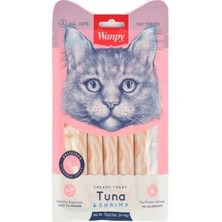 Mestore Wanpy Ton Balıklı Karidesli Krema Likit Kedi Ödülü 5X14GR - PIWP-022