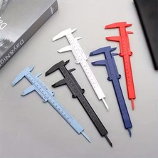 Nacario 80 mm Mini Kumpas | 0.05 mm Hassasiyet | Plastik Ölçüm Aleti | Mini Verniyer Kumpas – Takı, El Sanatları, Elektronik ve Hobi Kullanımı Için (Siyah & Pembe) (Pembe)