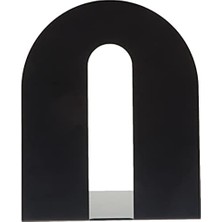 Nacario Sağlam Kitap Desteği, 25,4 Cm, Kaymaz Alt Yüzey, Siyah, Çift (93142)