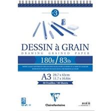 Nacario Dessin A Grain Spiralli A3 Defter