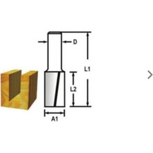Mestore Topshop 14401 Iki Ağızlı Freze Kanal Açma Bıçağı 6X6X25 mm - 8695348144015