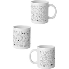 Ivart Biyoloji Işlem Formül Baskılı Premium Beyaz Porselen Kupa Bardak-Öğretmenler Günü