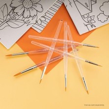 Nacario And Langnickel Detail Taklon Çeşitli Fırça Seti - Altın (7'li Paket)