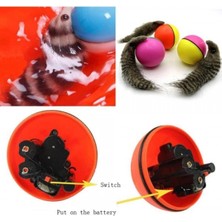 Mestore Hareketli Sesli Peluş Toplu Fare Pilli Kedi Oyuncağı 8 cm - DG-12-400