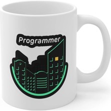 Ivart Programmer - Programcı Baskılı Premium Beyaz Porselen Kupa Bardak
