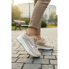 Enoch Kadın Panelli Teknik Saya ve Yüksek Tabanlı Spor Ayakkabı