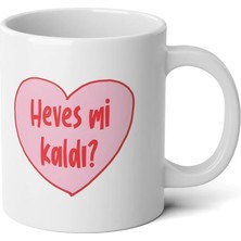 Ivart Heves Mi Kaldı Tasarım Baskılı Premium Beyaz Porselen Kupa Bardak