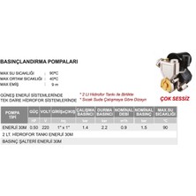 Mestore Atlantis ENJ40 Basınçlandırma Pompası Sıcak Su Uyumlu - 9996670081122