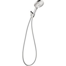 Nacario Raindance Select S Ayarlanabilir 12,7 cm El Duş Başlığı Seti Modern 3 Sprey Pudra Yağmuru, Tam ve Masajlı Kolay Kurulum Krom Hortum, 1,75 Gpm, 04905000