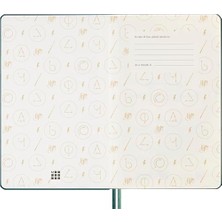 Nacario World Potter Spells Kollektion Alhomora Weekly, 18-Monats Linierter Wochenplaner, Phosphoreszierender Fester Einband, Großformat 13 x 21 cm