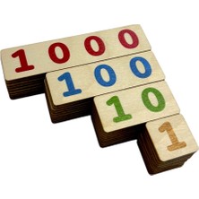 Özgürce Eğitici Ahşap Sayı Basamakları, Montessori Matematik Seti