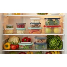 Nacario Store 6’lı Saklama Kabı Seti – Hava Geçirmez Sızdırmaz Kapaklı, Iç Içe Geçen Yer Tasarruflu Yiyecek Saklama Kutuları – Buzdolabı, Mutfak ve Ofis Için