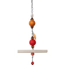 Mestore Askılı Iri Renkli Boncuklu ve Tünekli Kuş Oyuncağı 10-20 cm - SF-ASKLTNK-042