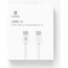 Nacario 240 W Usb-C Hızlı Şarj Kablosu Premium Uzun (2m) ​​​​​​​