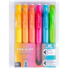 Nacario Deep M.kursun Kalem Fosforlu 6 Li Pet