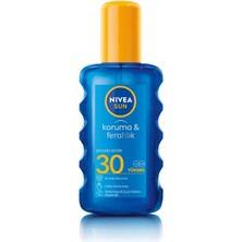 Nacario Sun SPF30 Güneş Koruyucu Vücut Spreyi 200ML, Ferahlatıcı, Suya Dayanıklı, Anında Uva Uvb Koruması