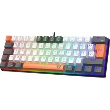 Nacario Striker Rgb Mekanik Gaming Oyuncu Klavyesi Red Switch Q Tr Mix Renk
