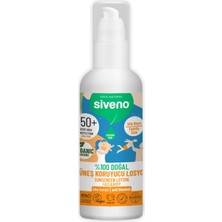 Nacario Siveno %100 Doğal ve Organik Tamanu Yağlı Güneş Losyonu Mineral Filtreli Tüm Aile Için 50 Spf 100 ml