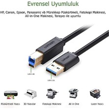 Nacario Usb-A 3.0 & Usb-B 3.0 Yazıcı Kablosu, 1 Metre, Siyah