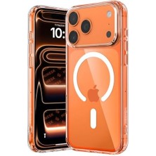 Nacario 17 Pro Max Için Origin Serisi Premium Kalite ile Uyumlu Kılıf Crystal Clear Super Şeffaf Materyal ve Inceltilmiş 3D Gerçek Manyetik Çember (17 Pro Max)