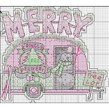 Nacario Tatil Kamyonu Süsleri Yeni Başlayanlar Için Sayılan Kanaviçe Seti, 14 Adet Plastik Tuval, 4 Parça