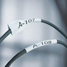 Nacario Isıyla Küçülen Şerit 12MMX1,5M Beyaz/syh