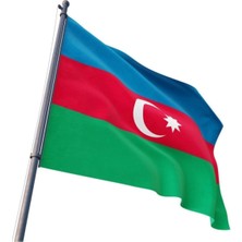 Nacario Zc Bayrak Azerbaycan Bayrağı 70X105 cm Raşel Kumaş Dijital Baskı