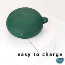 Nacario Oppo Enco Buds 2 Için Kılıf Mat Silikon Beyaz [enco Buds 2 ile Uyumlu Kılıf - Beyaz]