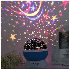 Nacario Dönen Star Renkli Yıldızlı Gökyüzü Projeksiyon Gece Lambası