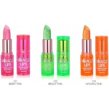 Nacario Miracle Lips Color Change J Lipstick No: 102 Bright Pink - Renk Değiştiren Ruj