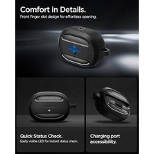 Nacario Audio Tws P10 Kulaklık Kılıfı Ekstra Dayanıklı Kılıf Rugged Armor Hava Kanalı TEKNOLOJISI™ Askeri Sınıf Koruma Çift Katman Kılıf - ACS07966