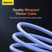 Nacario Coolplay Serisi Hızlı Şarj Kablosu USB To Ip 2.4A, 1m, Mavi