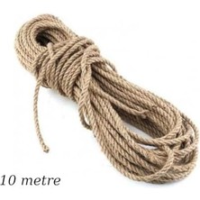 Nacario 10 Metre Doğal Jüt Ip – Hasır Dekoratif Ip | El Sanatları, Paketleme, Bahçe ve Hobi Kullanımı Için Dayanıklı Halat