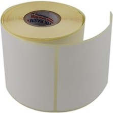 Nacario Etiket 100MM x 120MM Ruloda 400 Adet 40MM Çapında Baskısız Not Alma Etiketi