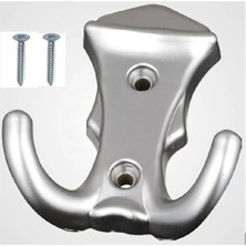 Nacario Plastik Askı, Kobra Mat Krom 5 Adet, Vidaları ile Birlikte Gönderilir