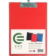 Nacario Ekc - A4 Kapaklı Sekreterlik Kırmızı, Bloknot Yazı Tablası, Clipboard