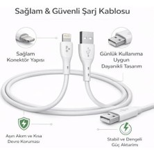 Nacario Lightning Uyumlu 1 Metre Şarj Kablosu | 3.0A Hızlı Şarj ve Veri Senkronizasyonu | Akıllı Devre Korumalı, Günlük Kullanıma Dayanıklı Tasarım