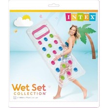 Nacario 59894 Şeffaf Pencereli Bardaklı Yatak 188 Cm, Su Sporları, Plaj Malzemesi, Şişme Ürün, Yüzme Aksesuarı, Kamp, Dalış, Güvenlik