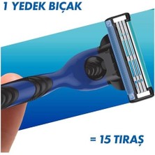 Nacario Mach3 Start Yedek Tıraş Bıçağı 15 Adet
