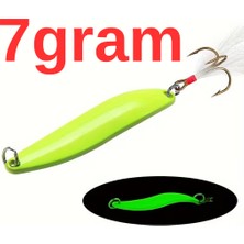 Eagenset Metal Glow Fosforlu Kaşık Yapay Yem Alabalık 1 Adet 7 Gram 5 cm