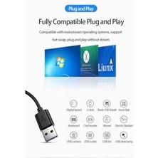 Nacario USB 3.0 Hub Çoğaltıcı 4'lü 5gbps Super Speed USB Çoklayıcı 30 cm Kablolu
