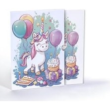 Nacario Unicornun Tatlı Dünyası, A4 Poster (GGK-PG031)