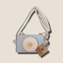 Özgürce Organik Fotoğraf Makinesi, 1-3 Yaş Montessori Çocuk Oyuncağı Gri