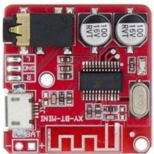 Nacario Bluetooth 4.1 Ses Alıcı (Audio) Modülü - Kablosuz Müzik Modülü - Kırmızı